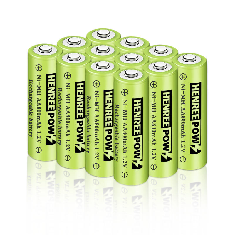 Henreepow 1.2v 600maH AA Ni-MM zaryadlanuvchi batareyalar